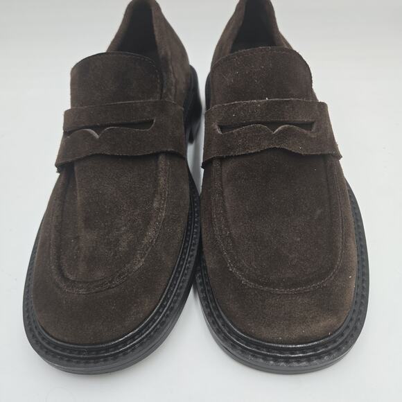 Romantic Move Penny Loafers Brown Suede Korean Sz 260 High Quality US 8 Slip On main image 5